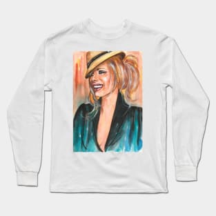 Kate Beckinsale Long Sleeve T-Shirt